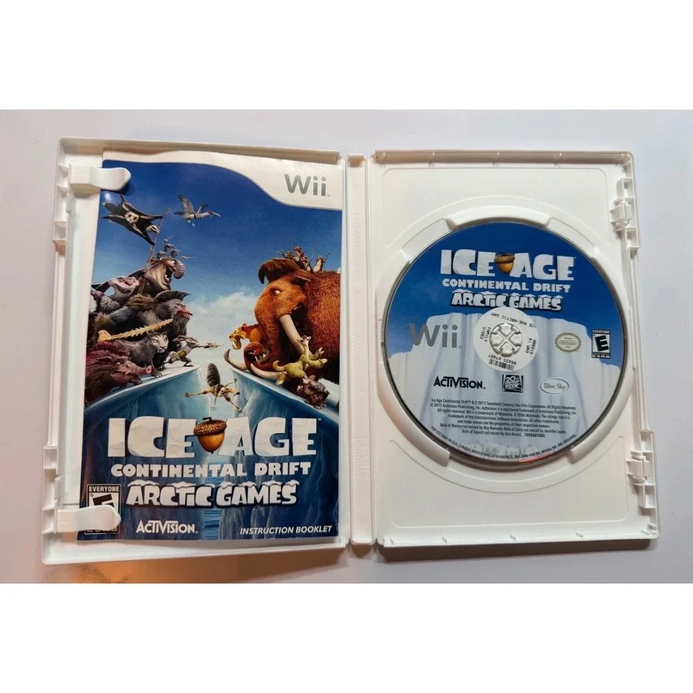 Ice Age Continental Drift Arctic Games Nintendo Wii Activision 2012 CIB E‎ Rated